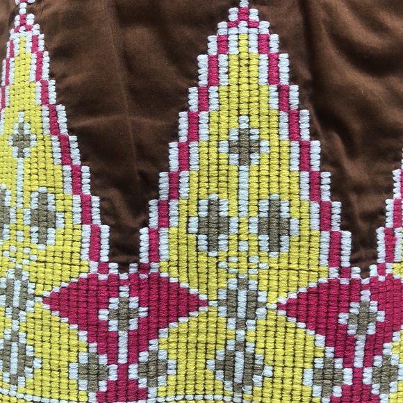 Tory Burch Brown Pink Yellow Sleeveless Tunic NWT - Picture 4 of 14